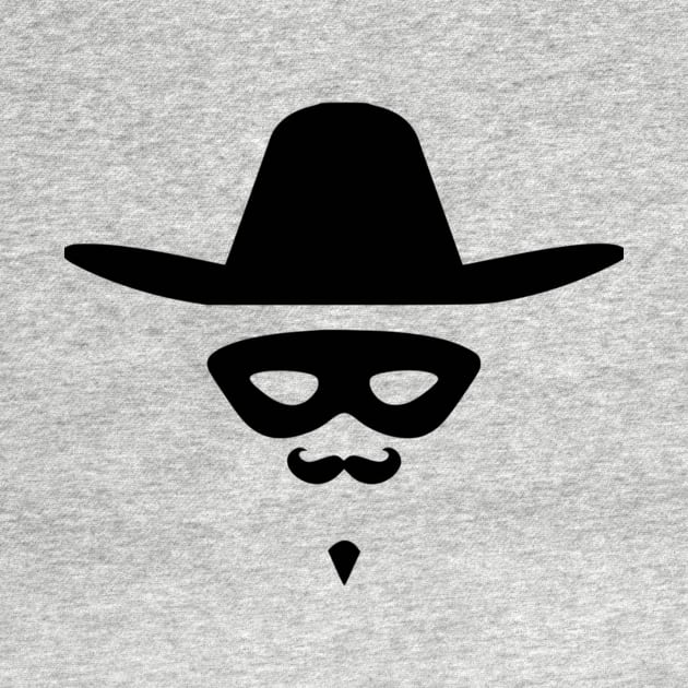 Zorro Face T-Shirt Zorro T-Shirt by Just Be Awesome   
